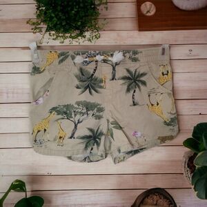 🌍5/$10🌏 10-12 Old Navy Kids Large Safari Zoo Keeper Shorts